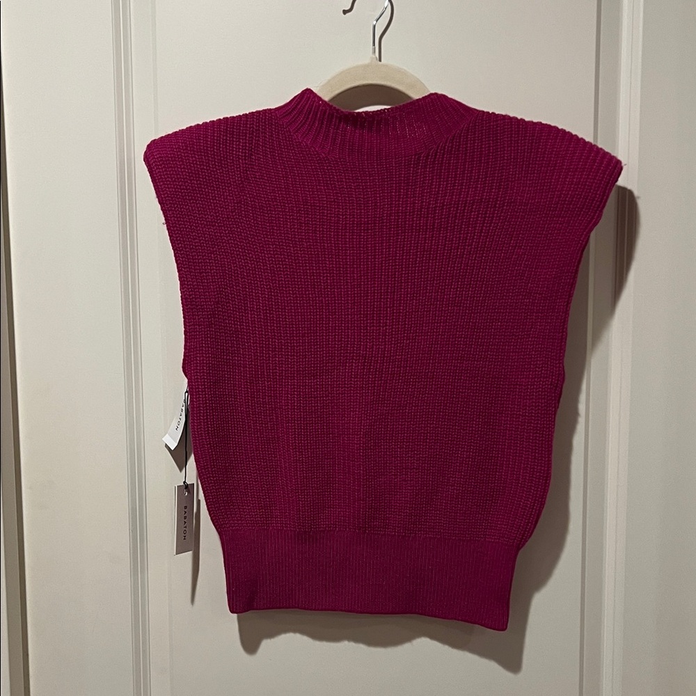 Babaton Deep Magenta Knit Top